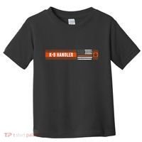 K 9 Handler Search & Rescue Thin Orange Line Flag K9 Unit Toddler T-Shirt thumb 0