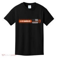 K 9 Handler Search & Rescue Thin Orange Line Flag K9 Unit Kids T-Shirt thumb 0