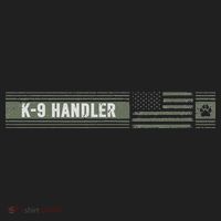 K 9 Handler K9 Unit Gift Distressed American Flag Women's Sweatshirt thumb 2