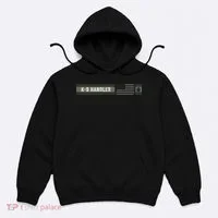 K 9 Handler K9 Unit Gift Distressed American Flag Hoodie thumb 0