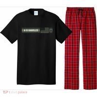 K 9 Handler K9 Unit Gift Distressed American Flag Pajama Set thumb 0
