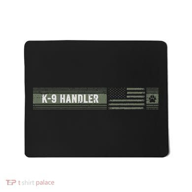 K 9 Handler K9 Unit Gift Distressed American Flag Mousepad