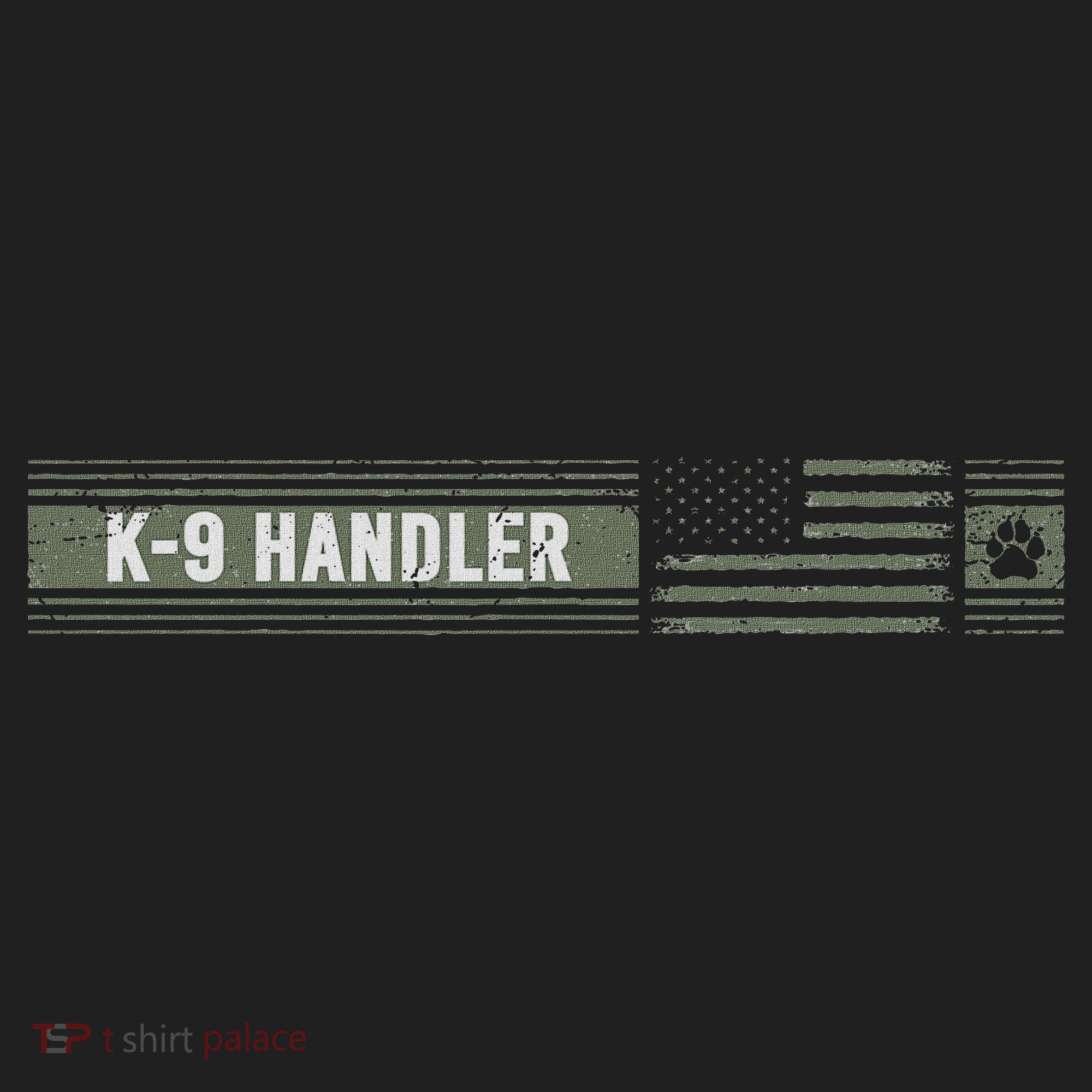 K 9 Handler K9 Unit Gift Distressed American Flag Hat