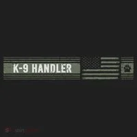 K 9 Handler K9 Unit Gift Distressed American Flag Hat thumb 2