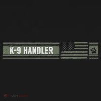K 9 Handler K9 Unit Gift Distressed American Flag Visor thumb 3