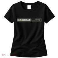 K 9 Handler K9 Unit Gift Distressed American Flag Women's T-Shirt thumb 0