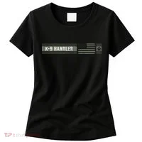 K 9 Handler K9 Unit Gift Distressed American Flag Women's T-Shirt thumb 0
