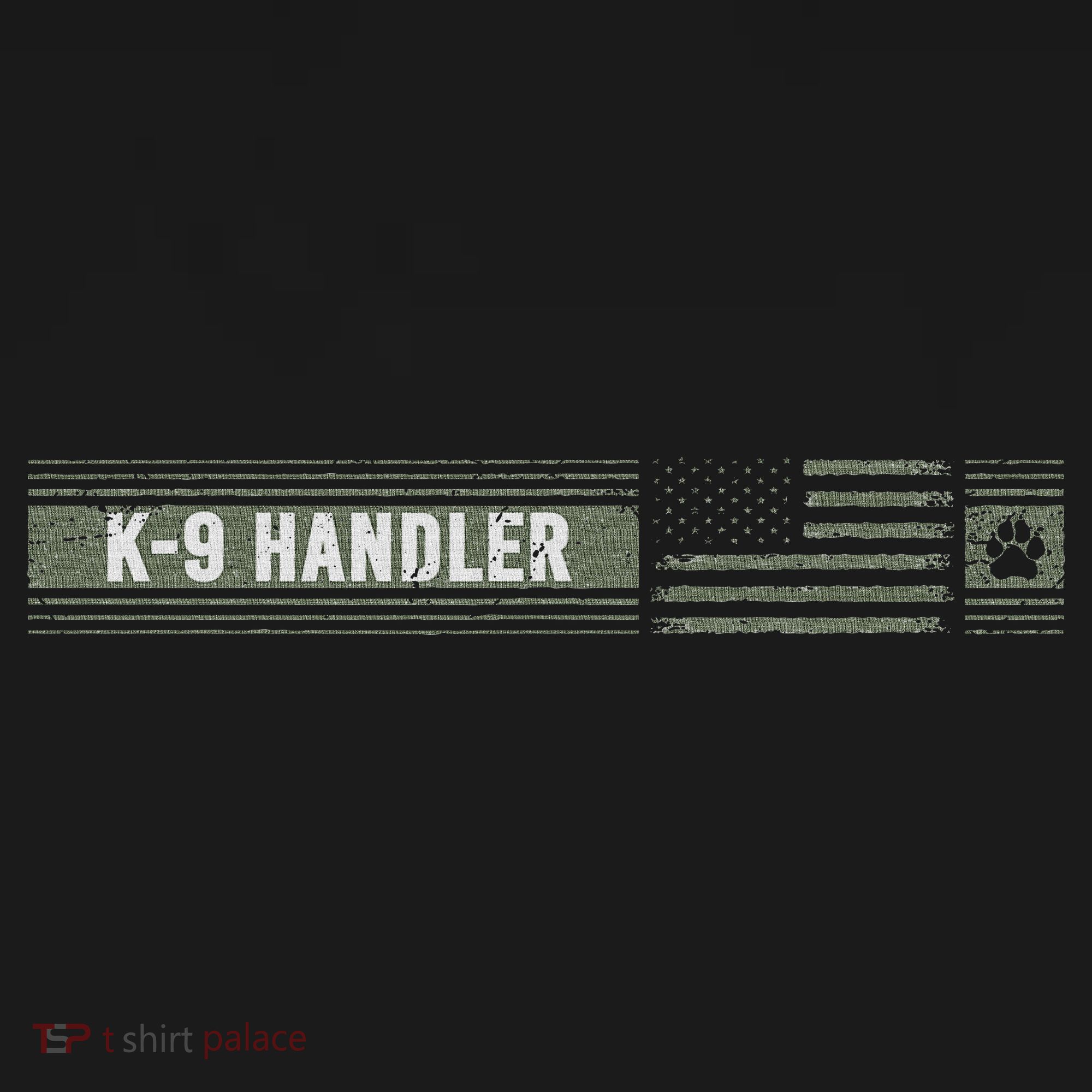 K 9 Handler K9 Unit Gift Distressed American Flag Kids Long Sleeve Shirt