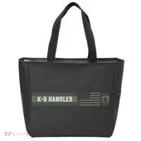 K 9 Handler K9 Unit Gift Distressed American Flag Tote Bag thumb 0
