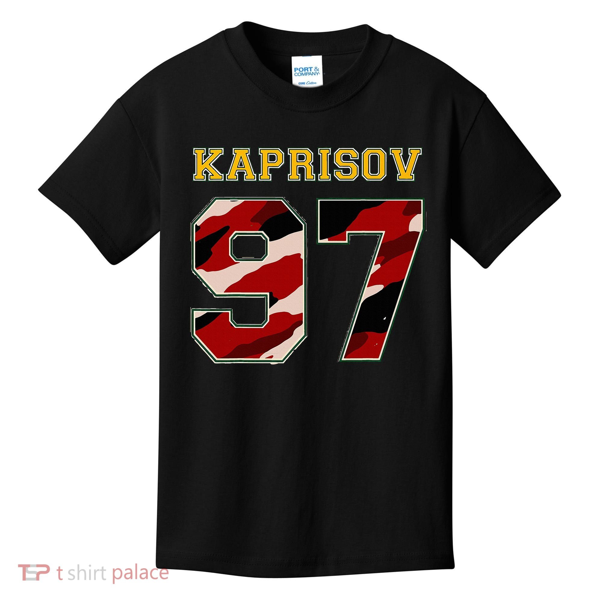 KAPRIZOV 97 Wild The Thrill Minnesota Pro Ice Hockey Kids T-Shirt