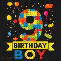Kids 9 Year Old Building Blocks 9th Birthday Boy Women's Hoodie thumb 2