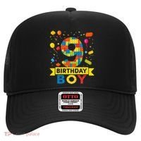 Kids 9 Year Old Building Blocks 9th Birthday Boy Hat thumb 0