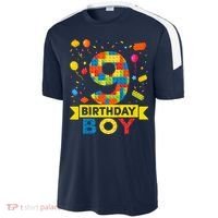 Kids 9 Year Old Building Blocks 9th Birthday Boy Sport-Tek Competitor United Soccer Jersey thumb 2