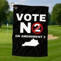 Kentucky Amendment 2 Vote No Public Schools Funding Golf Towel thumb 1
