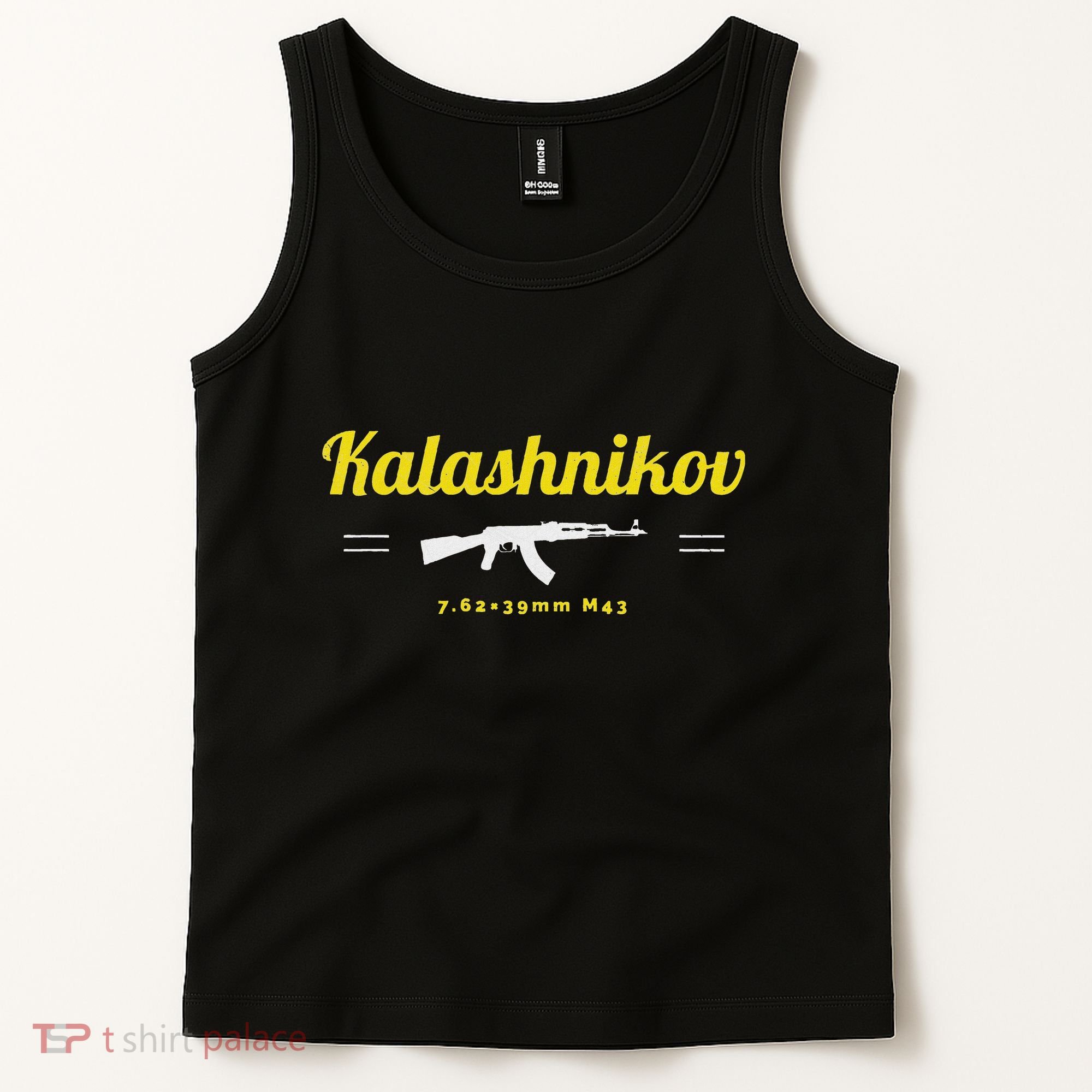 Kalashnikov Ak 47 Rifle Weapon Russia Ussr Cccp Gun Lover Tank Top