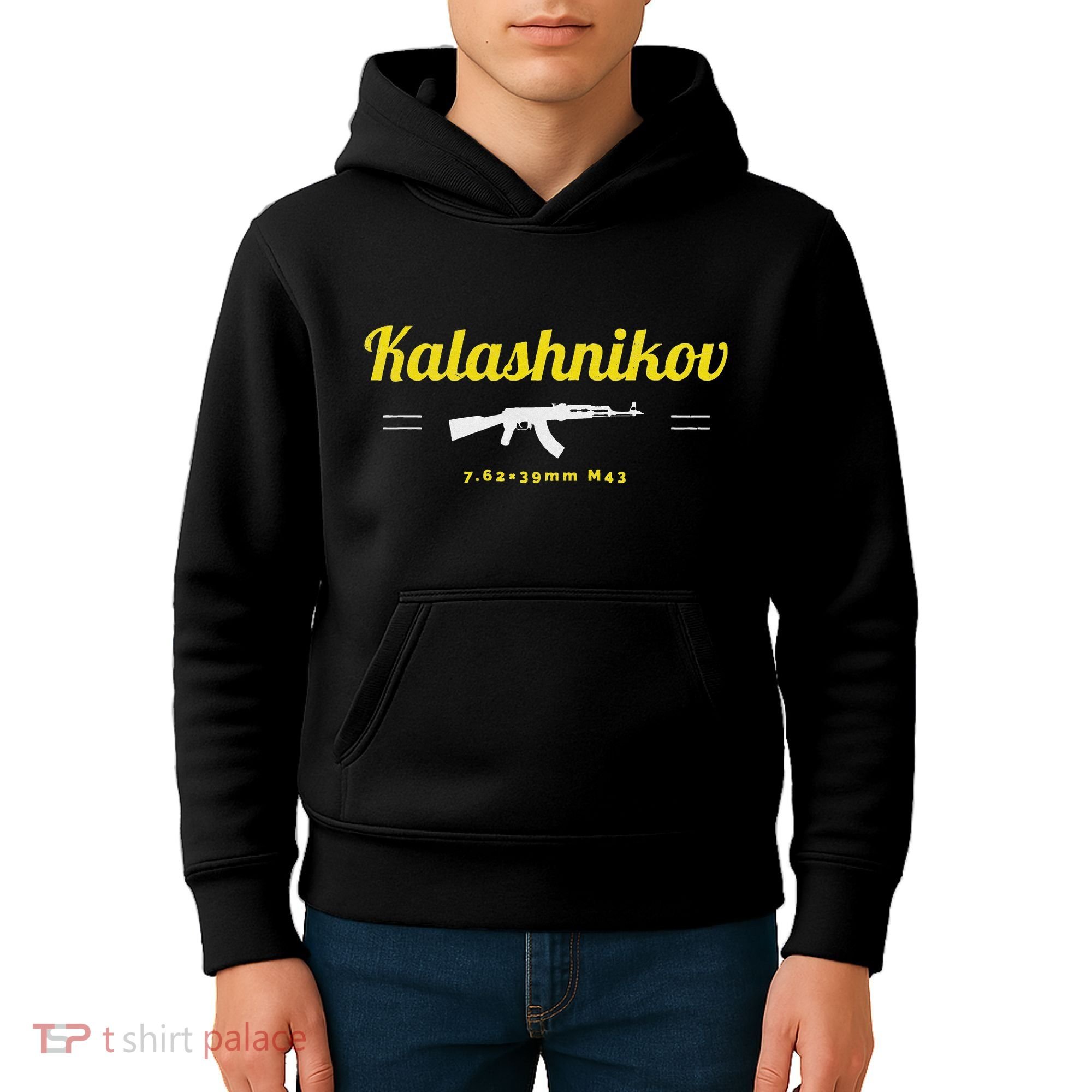 Kalashnikov Ak 47 Rifle Weapon Russia Ussr Cccp Gun Lover Kids Hoodie