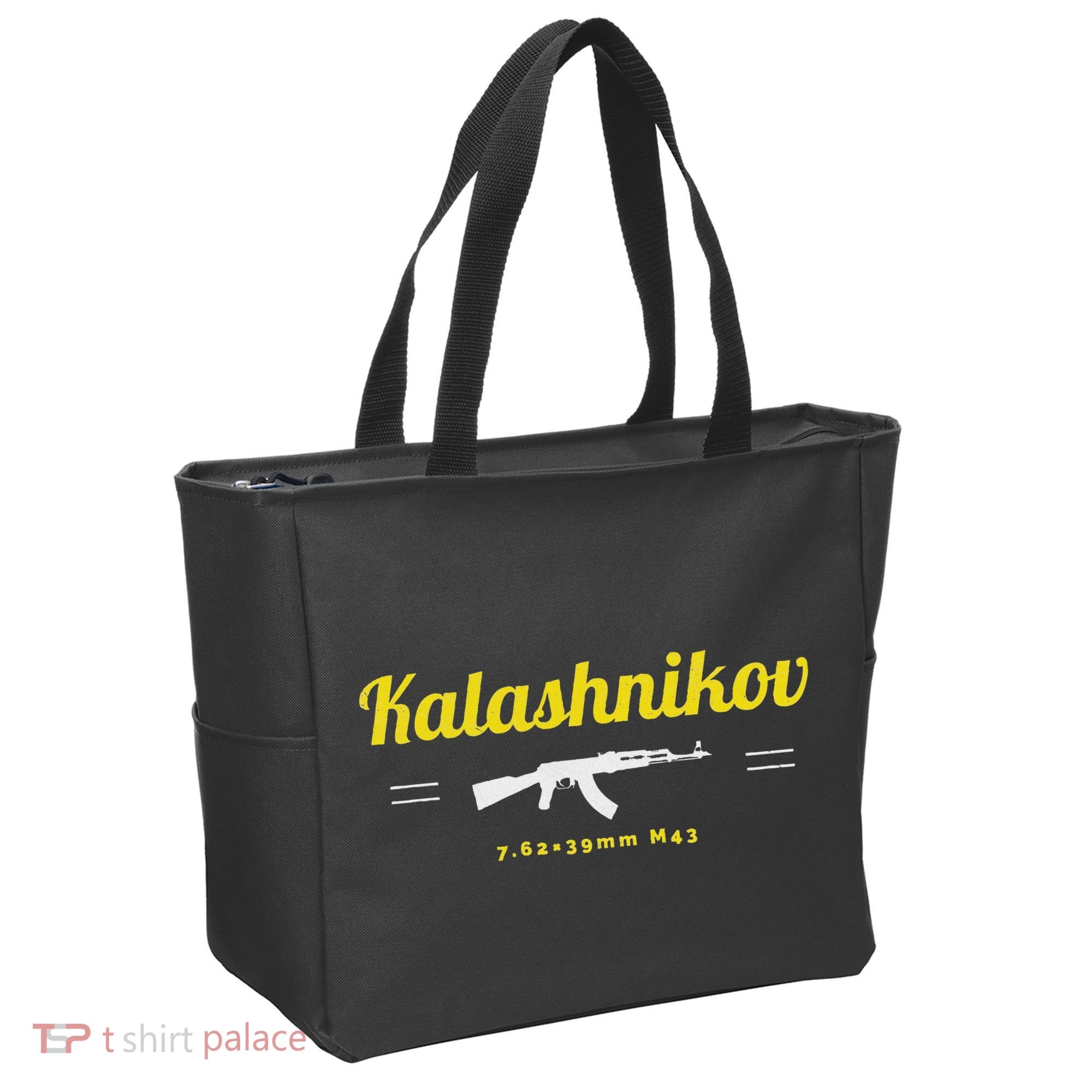 Kalashnikov Ak 47 Rifle Weapon Russia Ussr Cccp Gun Lover Tote Bag