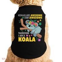 Koalas Are Awesome Funny Koala Bear Enthusiast Humor Outfit Doggie Tank thumb 0