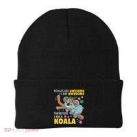Koalas Are Awesome Funny Koala Bear Enthusiast Humor Outfit Beanie thumb 0