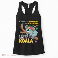 Koalas Are Awesome Funny Koala Bear Enthusiast Humor Outfit Women's Tank Top thumb 0