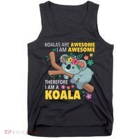 Koalas Are Awesome Funny Koala Bear Enthusiast Humor Outfit Tank Top thumb 0