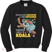 Koalas Are Awesome Funny Koala Bear Enthusiast Humor Outfit Kids Sweatshirt thumb 0