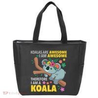 Koalas Are Awesome Funny Koala Bear Enthusiast Humor Outfit Tote Bag thumb 0