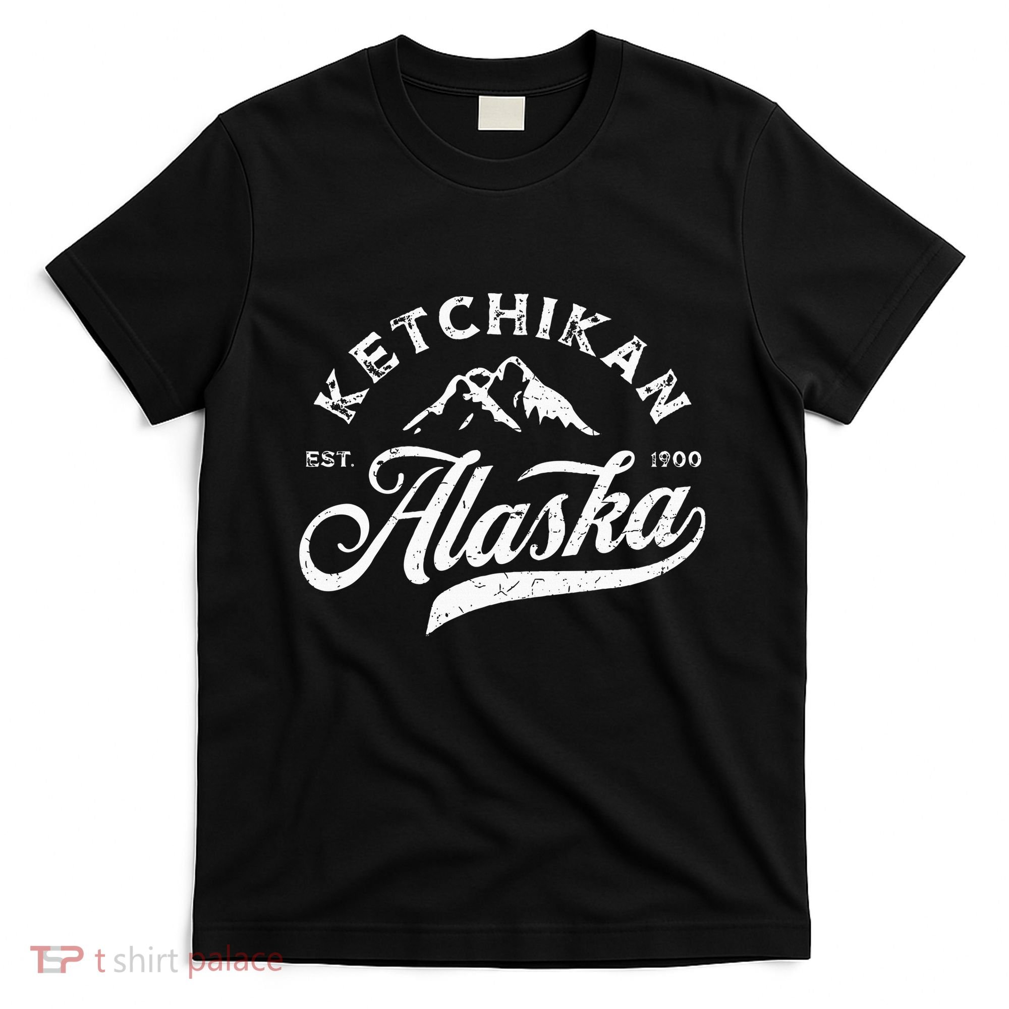 Ketchikan Alaska Ak Mountains Vintage Vacation Souvenir T-Shirt