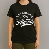 Ketchikan Alaska Ak Mountains Vintage Vacation Souvenir T-Shirt thumb 4