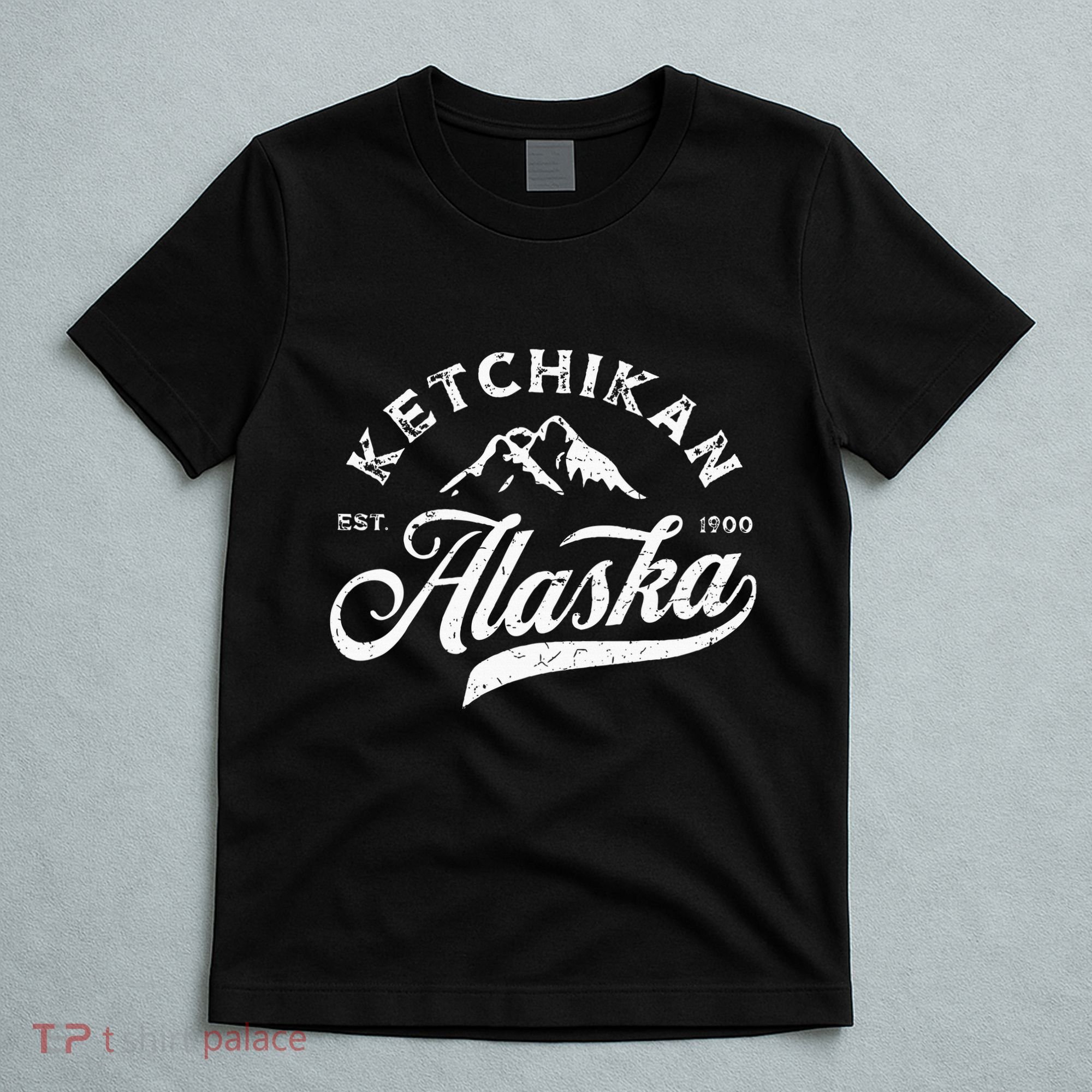 Ketchikan Alaska Ak Mountains Vintage Vacation Souvenir T-Shirt