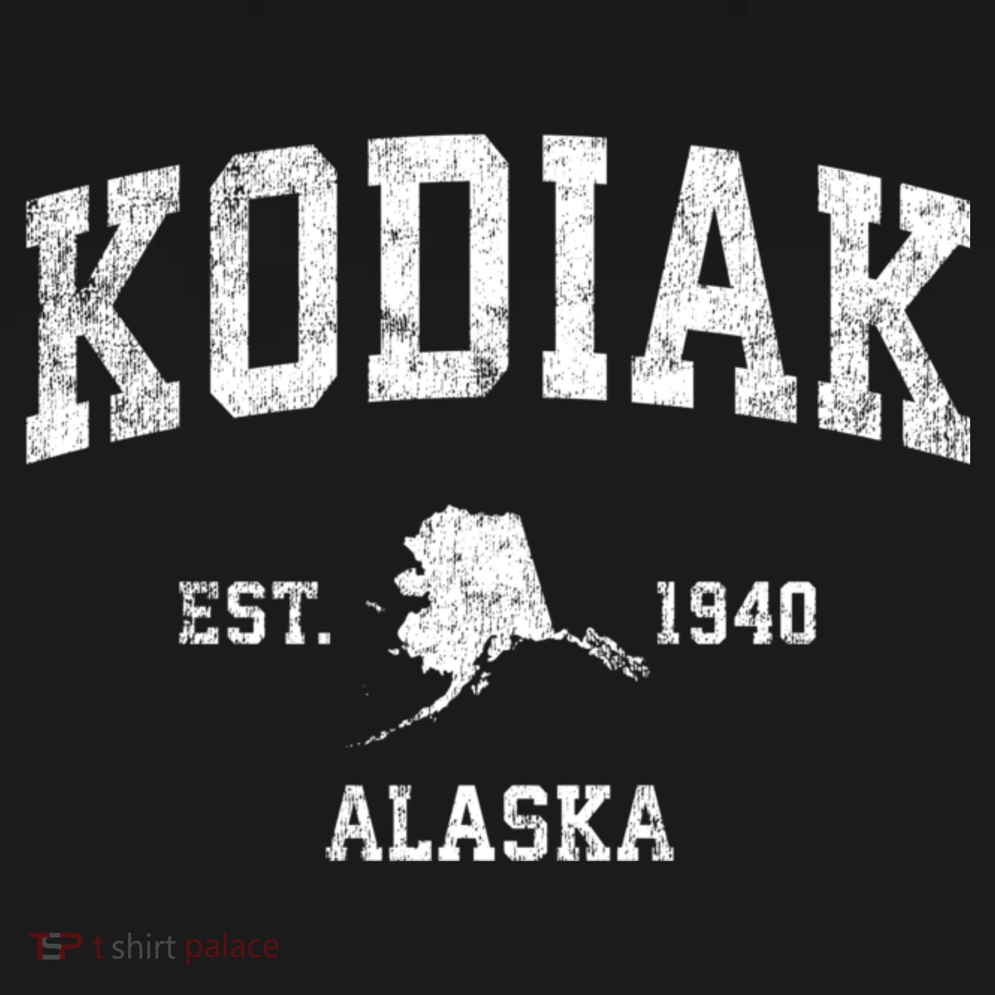 Kodiak Alaska Ak Vintage Sports T-Shirt
