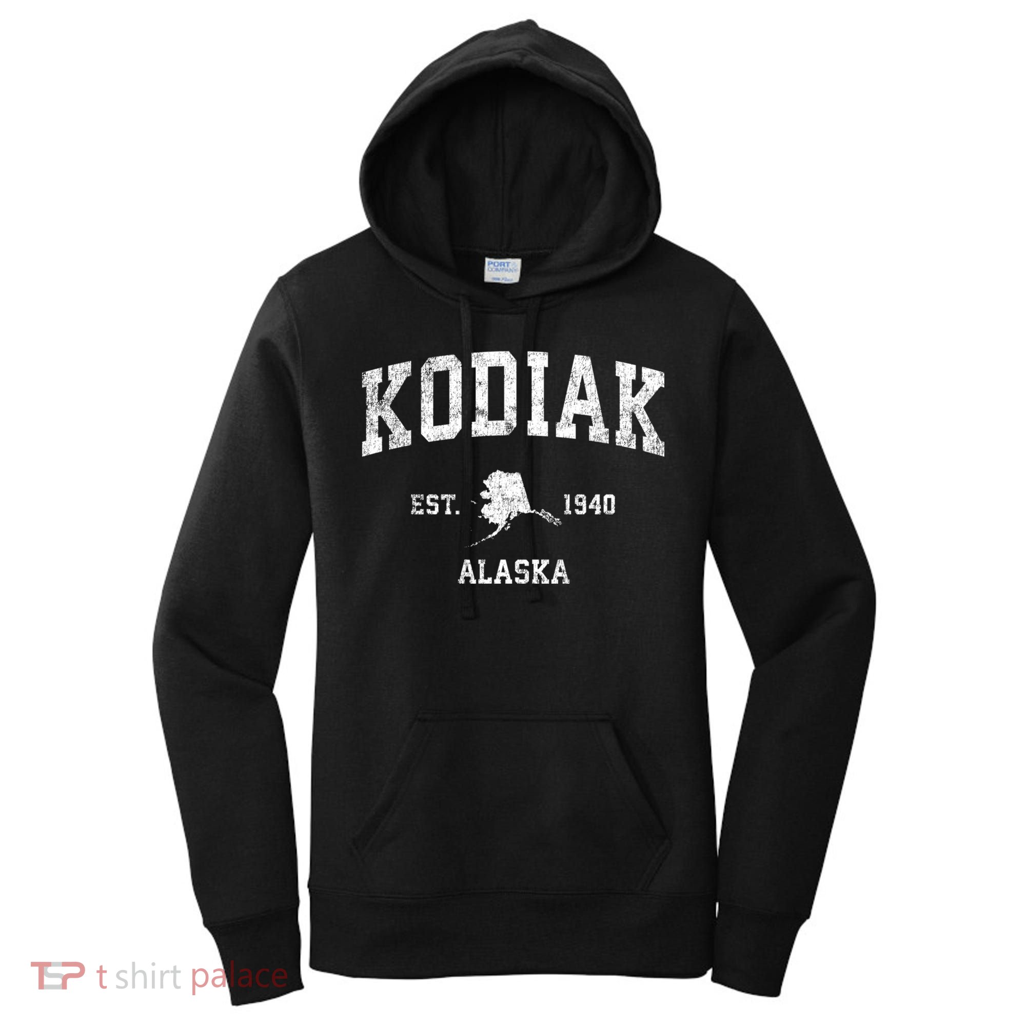 Kodiak Alaska Ak Vintage Sports Women's Hoodie