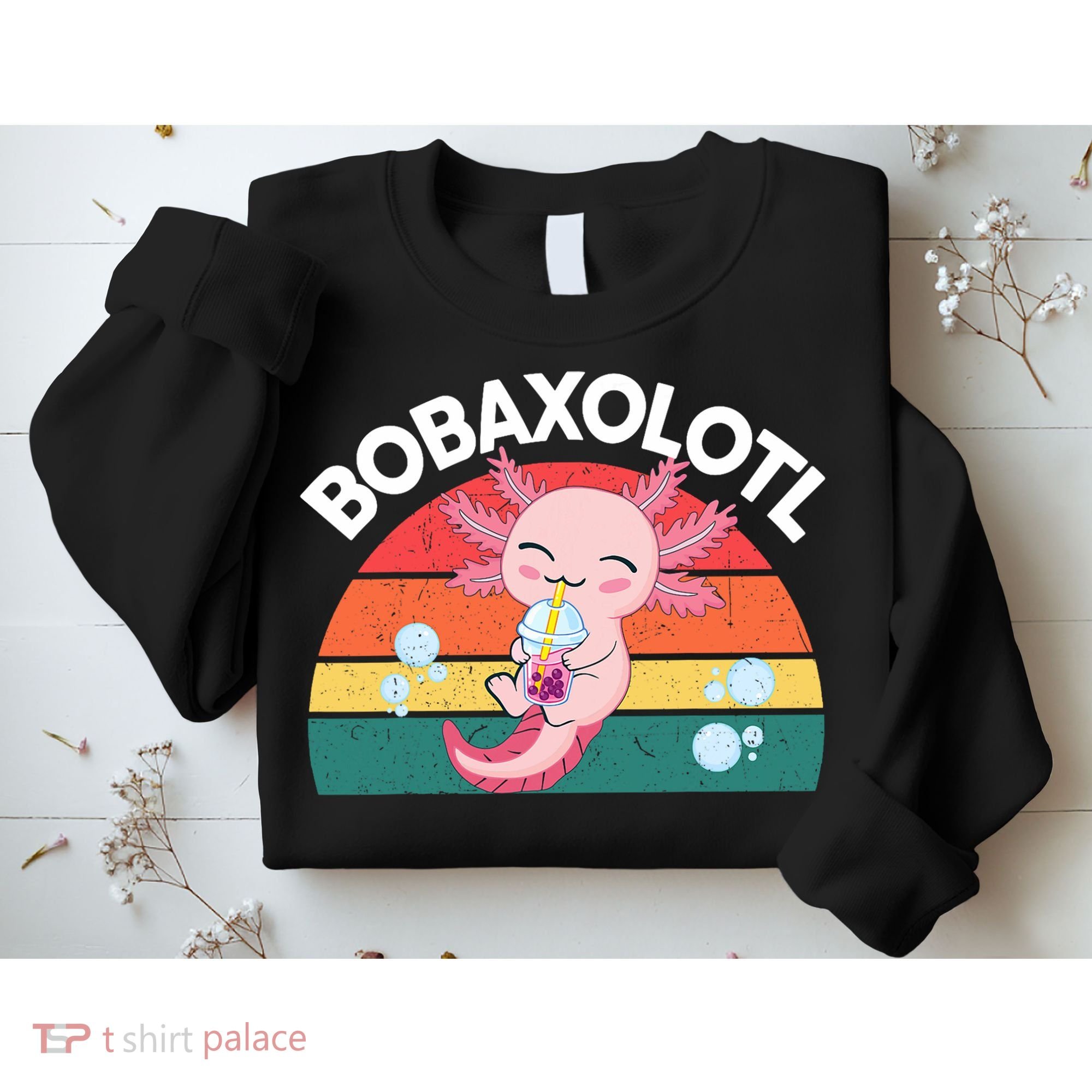 Kawaii Axolotl- Boba Tea Clothes Anime Sweatshirt