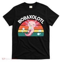 Kawaii Axolotl- Boba Tea Clothes Anime T-Shirt thumb 0