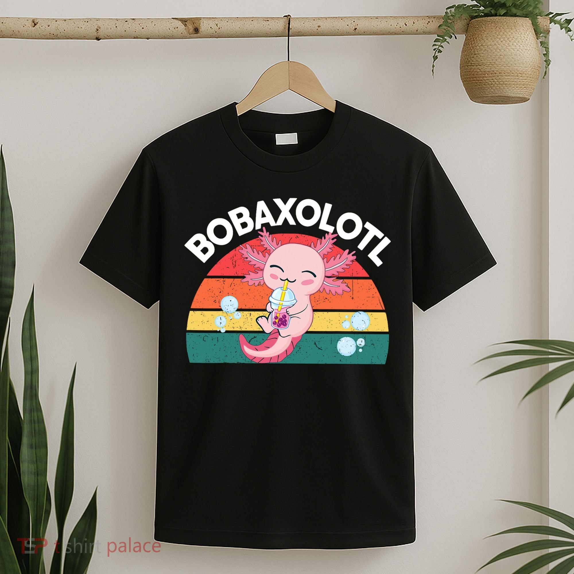 Kawaii Axolotl- Boba Tea Clothes Anime T-Shirt