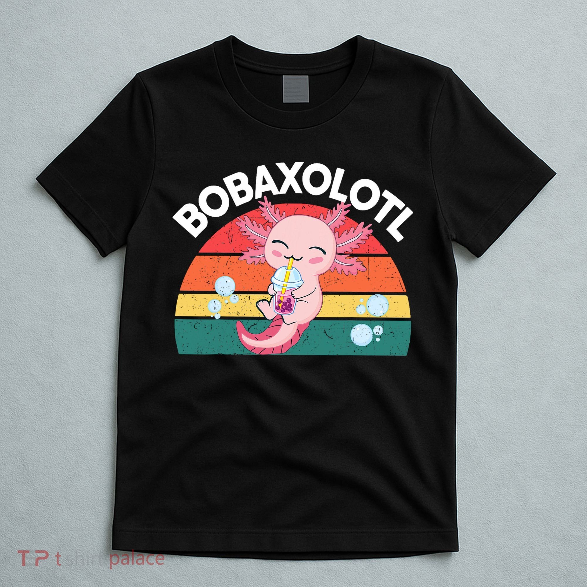 Kawaii Axolotl- Boba Tea Clothes Anime T-Shirt