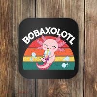 Kawaii Axolotl- Boba Tea Clothes Anime Coaster thumb 0