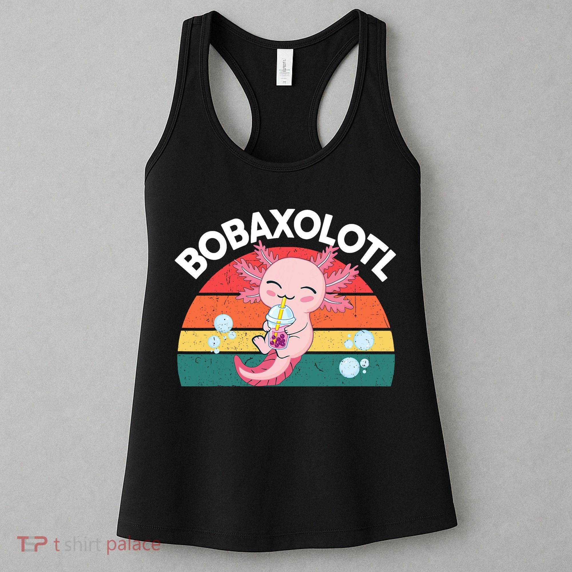 Kawaii Axolotl- Boba Tea Clothes Anime Women's Tank Top