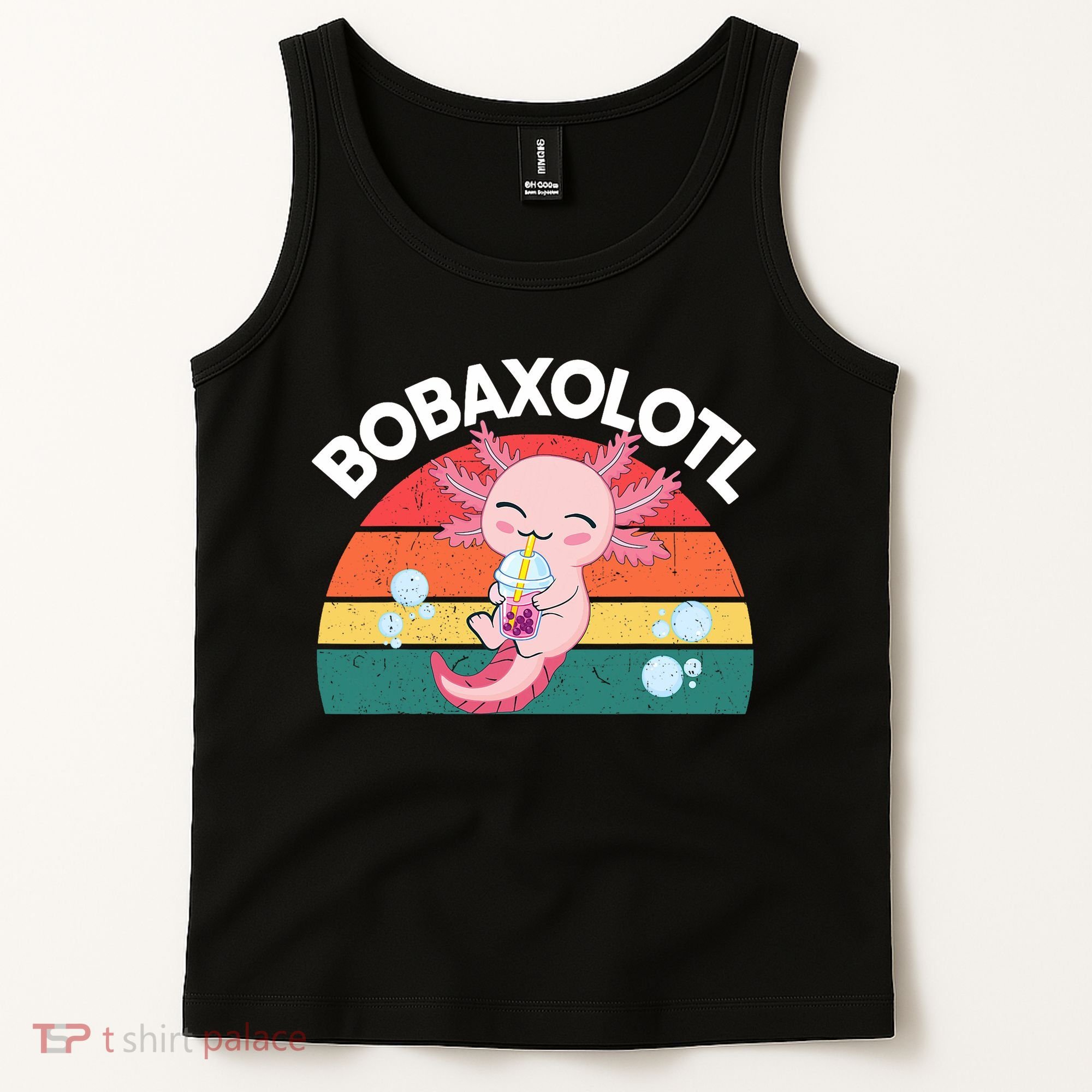 Kawaii Axolotl- Boba Tea Clothes Anime Tank Top