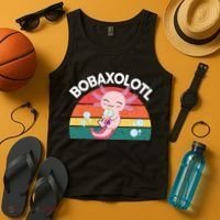 Kawaii Axolotl- Boba Tea Clothes Anime Tank Top thumb 4