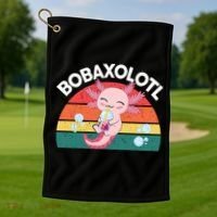 Kawaii Axolotl- Boba Tea Clothes Anime Golf Towel thumb 1