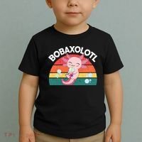 Kawaii Axolotl- Boba Tea Clothes Anime Toddler T-Shirt thumb 2