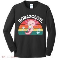 Kawaii Axolotl- Boba Tea Clothes Anime Kids Long Sleeve Shirt thumb 0