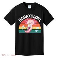 Kawaii Axolotl- Boba Tea Clothes Anime Kids T-Shirt thumb 0