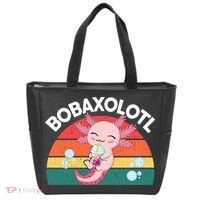 Kawaii Axolotl- Boba Tea Clothes Anime Tote Bag thumb 0