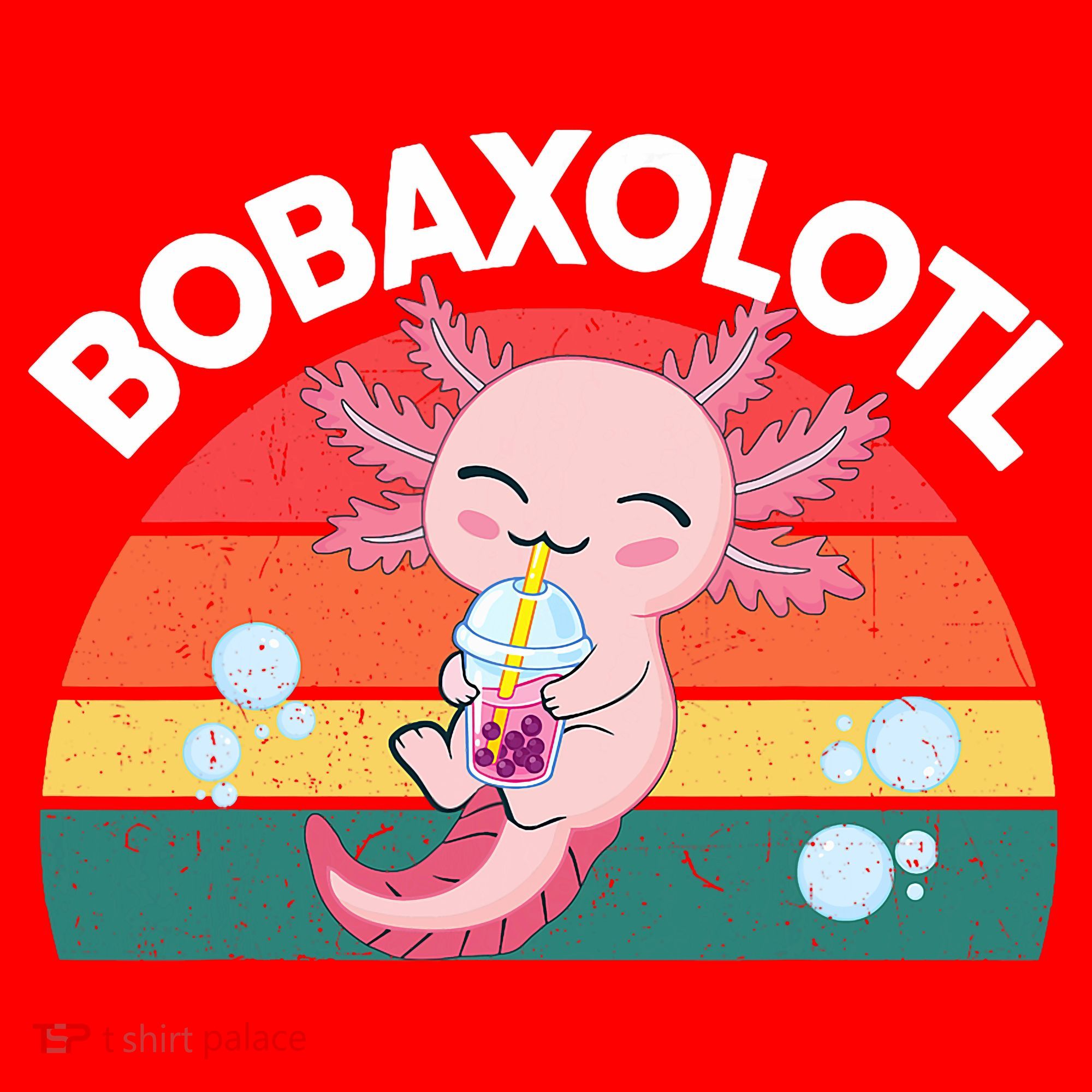 Kawaii Axolotl- Boba Tea Clothes Anime Santa Hat