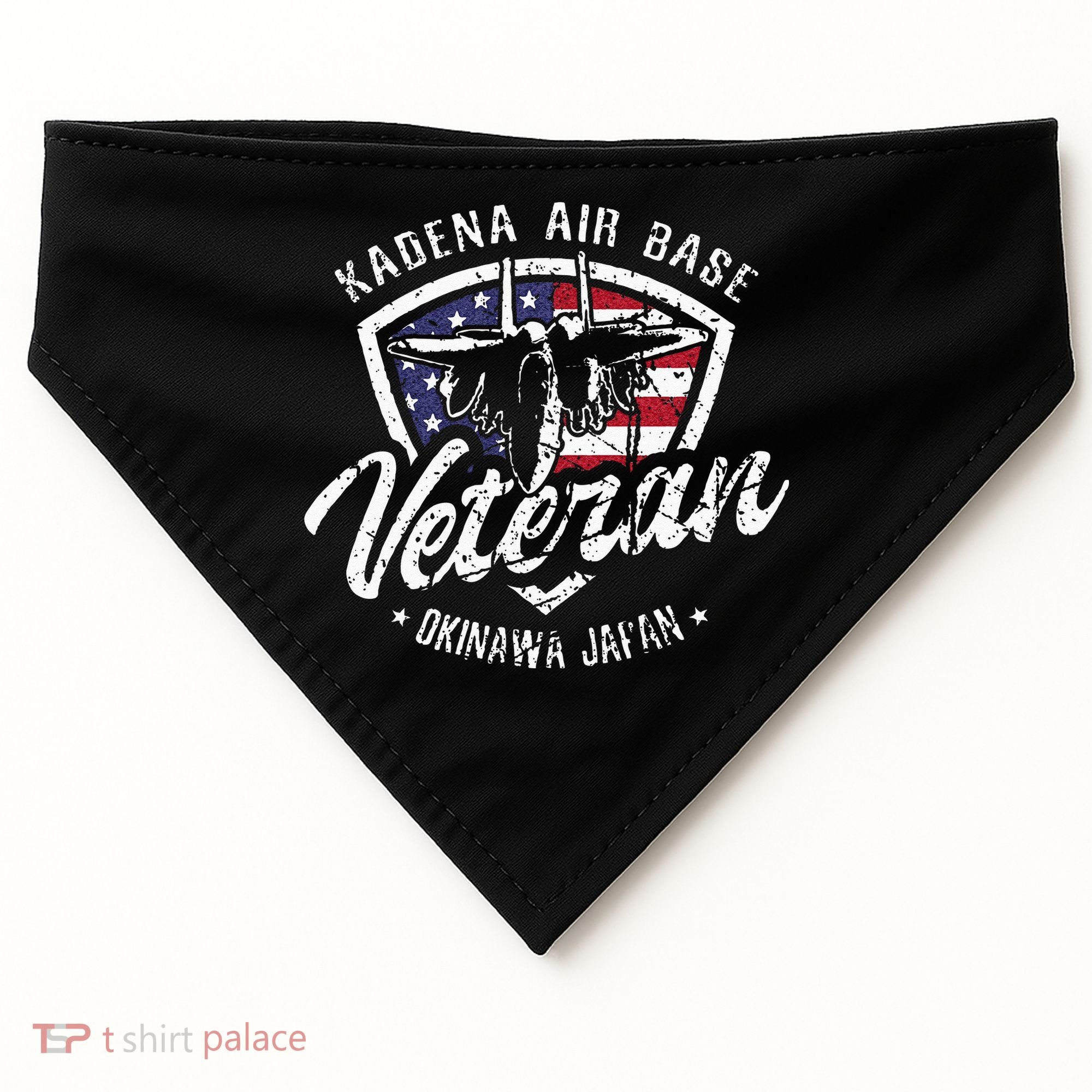 Kadena Air Base Veteran USAF Okinawa Japan USA-Made Doggie Bandana