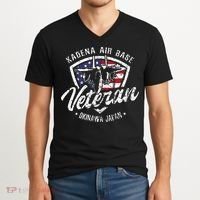 Kadena Air Base Veteran USAF Okinawa Japan V-Neck T-Shirt thumb 2