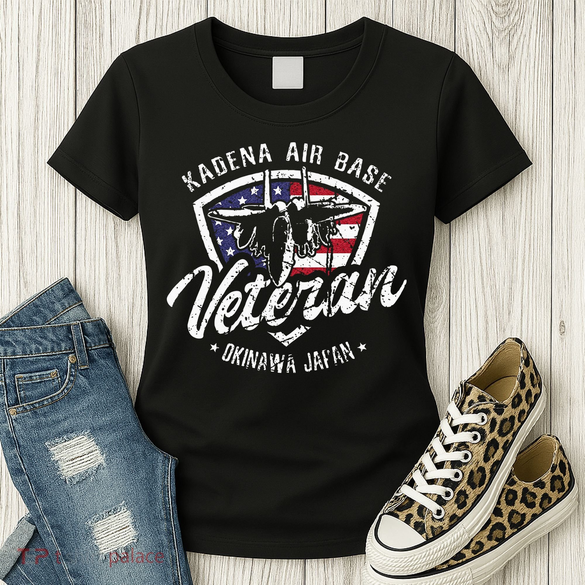 Kadena Air Base Veteran USAF Okinawa Japan Women's T-Shirt