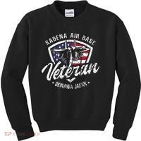 Kadena Air Base Veteran USAF Okinawa Japan Kids Sweatshirt thumb 0